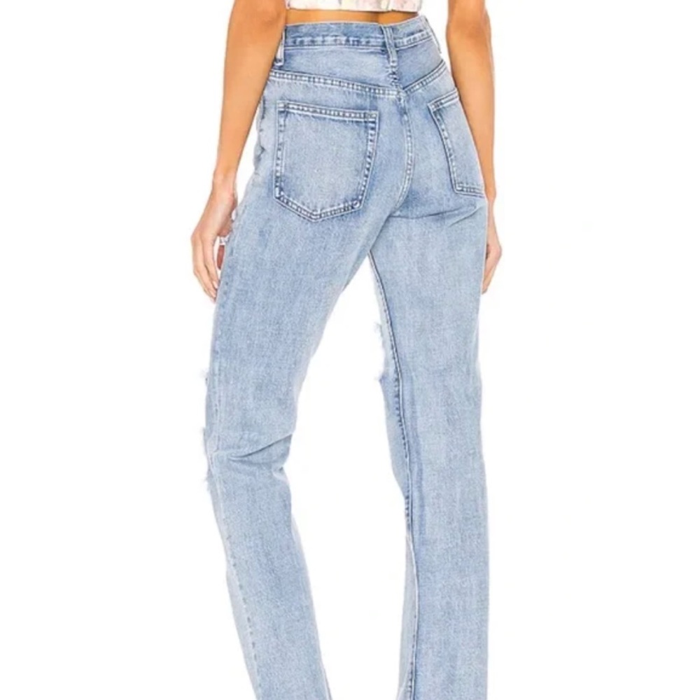SUPERDOWN • Light Wash Ramona Distressed Straight Jeans, 27 - Picture 15 of 16